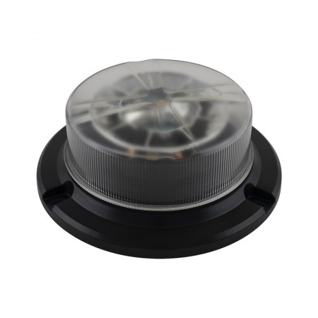 R65 Low Profile LED Beacon - 3 Bolt (Clear Lens)